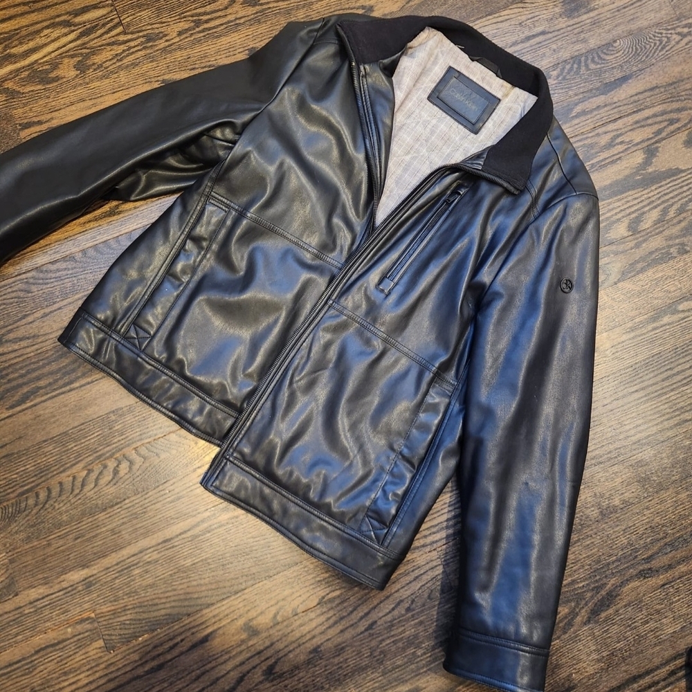 Calvin Klein Black Leather Jacket
